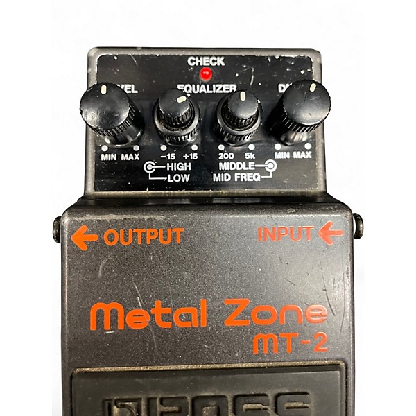 Used BOSS MT2 Metal Zone Distortion Effect Pedal