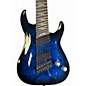 Used Schecter Guitar Research OMEN ELITE 8 see thru blue burst Solid Body Electric Guitar thumbnail