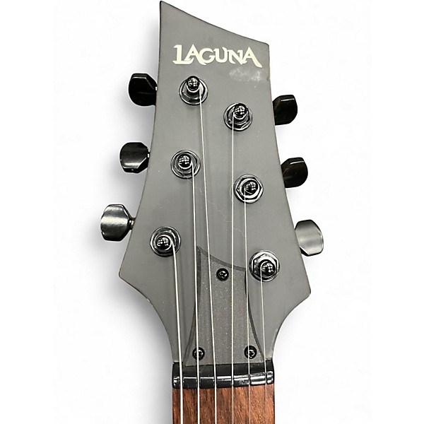 Used Laguna LE50 Short Scale Flat Black Electric Guitar