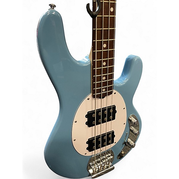 Used Sterling by Music Man hh chopper blue Electric Bass Guitar