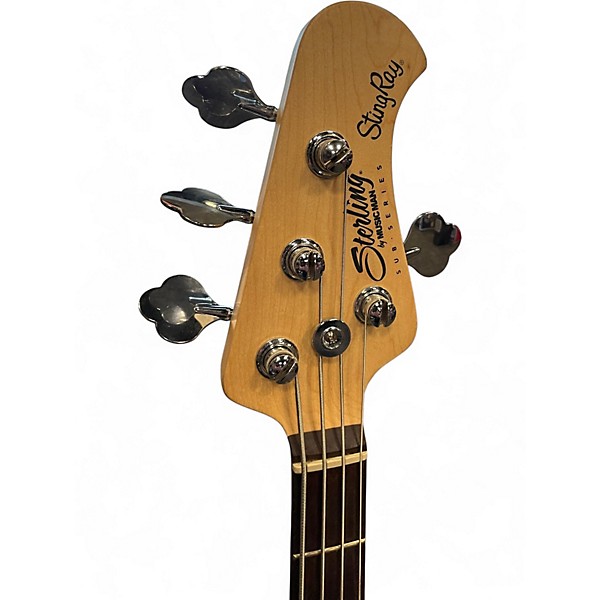 Used Sterling by Music Man hh chopper blue Electric Bass Guitar