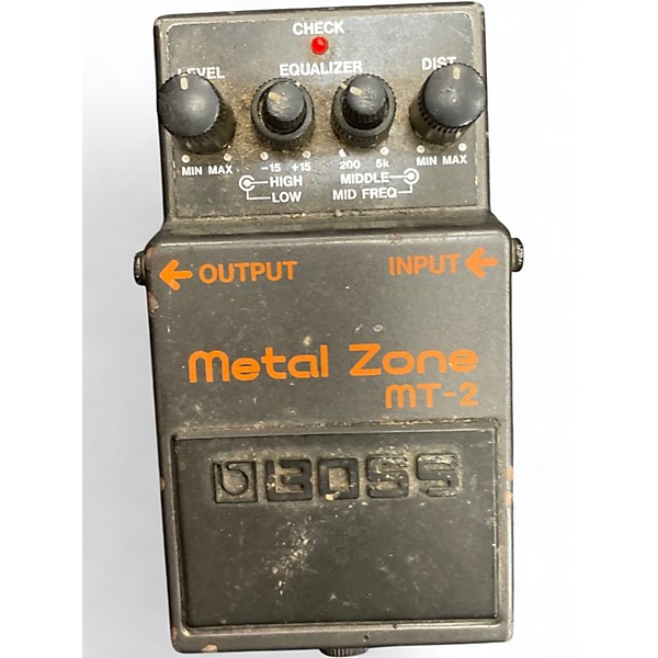 Used BOSS MT2 Metal Zone Distortion Effect Pedal