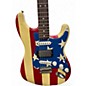 Vintage 1990s Fender WAYNE KRAMER STRATOCASTER AMERICAN FLAG Solid Body Electric Guitar