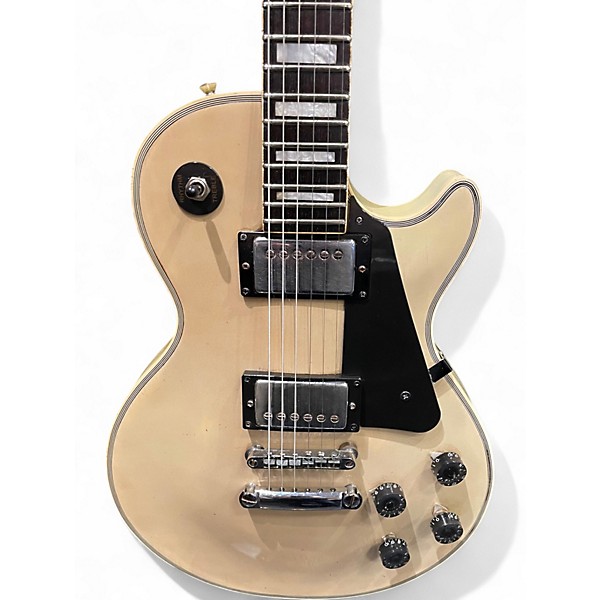 Used Magnum LP Custom Vintage White Solid Body Electric Guitar