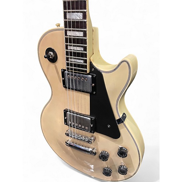 Used Magnum LP Custom Vintage White Solid Body Electric Guitar