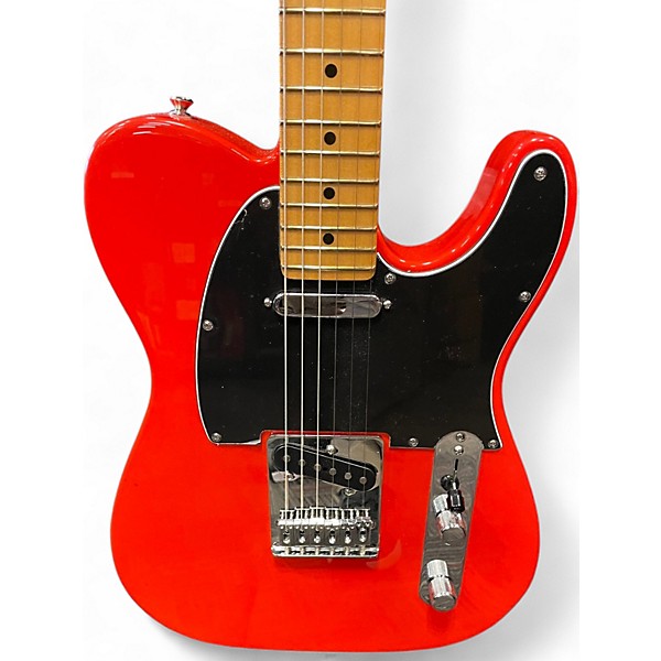 Used Fender Player II Telecaster Coral Red Solid Body Electric Guitar