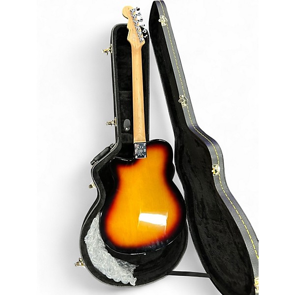 Used Reverend NOS Club King Sunburst Hollow Body Electric Guitar