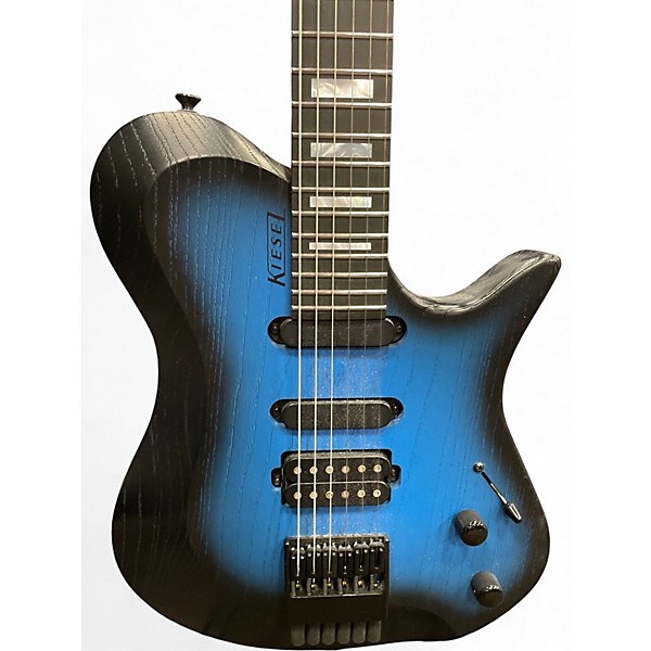 Used Kiesel ZEUS Blue Solid Body Electric Guitar