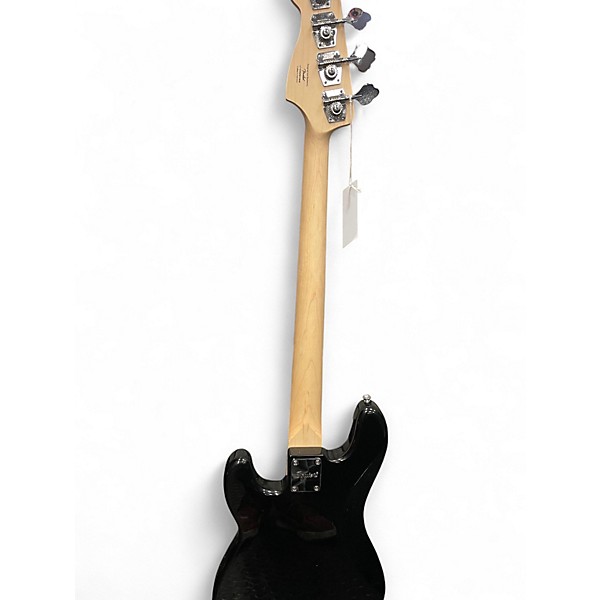 Used Squier Precision Bass Black and White Electric Bass Guitar