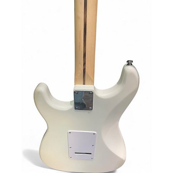 Used Squier STRATOCASTER White Solid Body Electric Guitar
