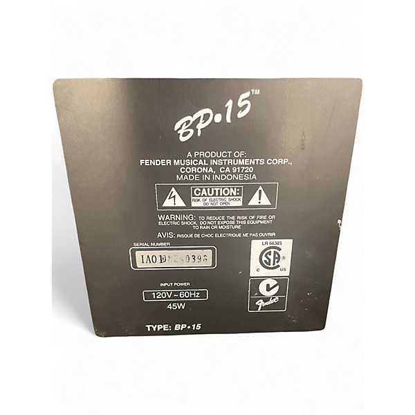 Used Fender BP-15 Bass Combo Amp