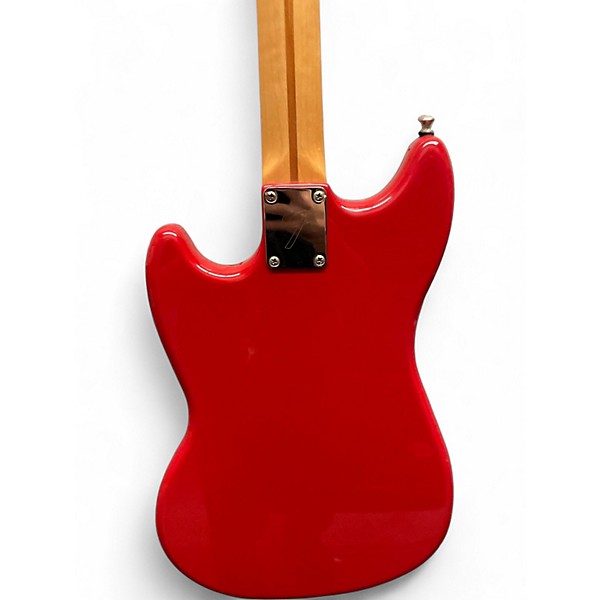 Used Fender Mustang Bass Candy Apple Red Electric Bass Guitar