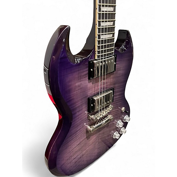 Used Epiphone SG Modern Figured Purple Solid Body Electric Guitar