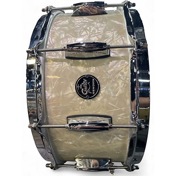 Used Gretsch Drums 6.5X14 Renown Snare Olympic Pearl Drum