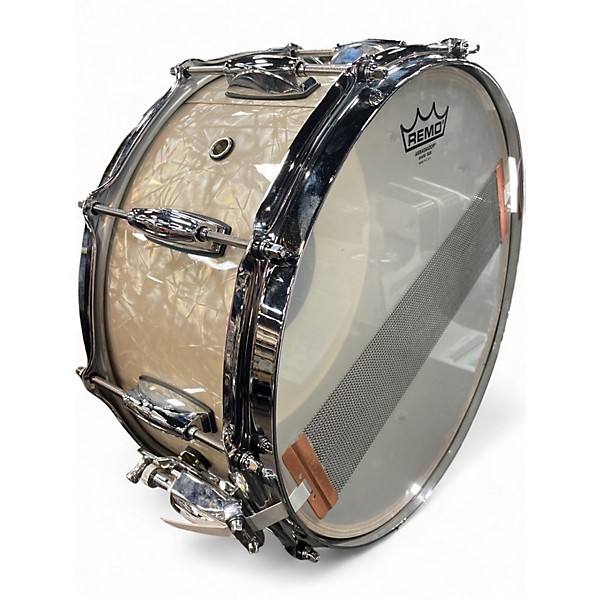 Used Gretsch Drums 6.5X14 Renown Snare Olympic Pearl Drum