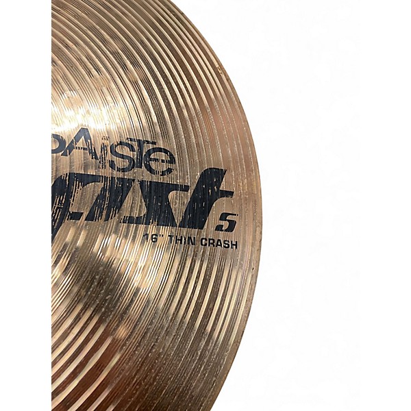 Used Paiste 16in pst5 thin crash Cymbal