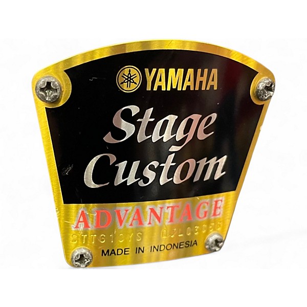 Used Yamaha 6 Piece stage custom advantage Loch Ness Green Drum Kit