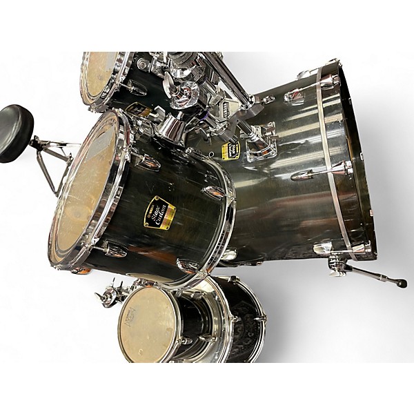 Used Yamaha 6 Piece stage custom advantage Loch Ness Green Drum Kit