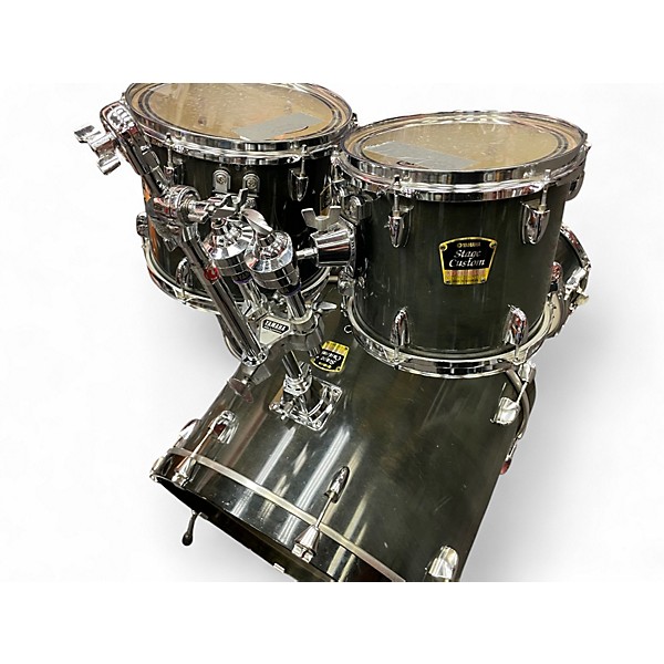 Used Yamaha 6 Piece stage custom advantage Loch Ness Green Drum Kit