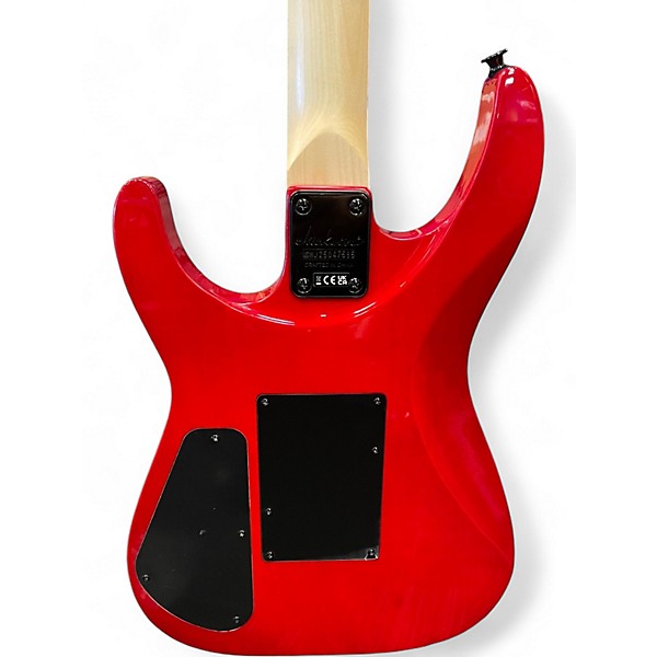 Used Jackson JS34Q Dinky Trans Red Solid Body Electric Guitar