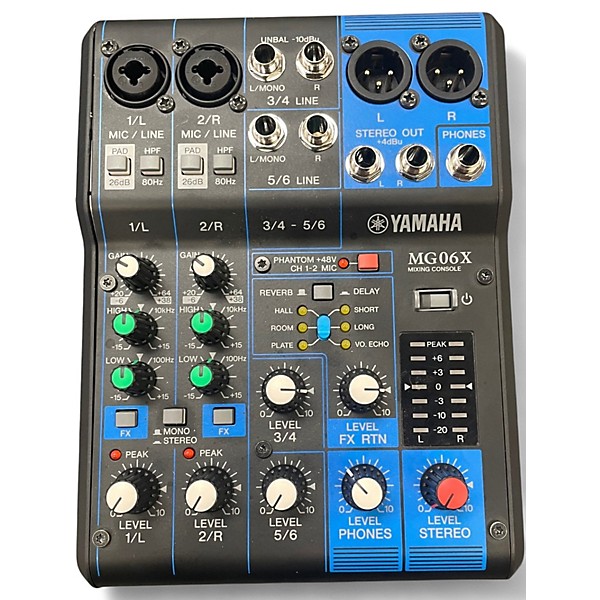 Used Yamaha MG06X Unpowered Mixer
