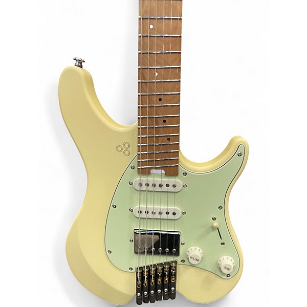 Used Goc REN 6 Antique White Solid Body Electric Guitar