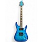 Used 2022 Schecter Guitar Research Omen Extreme 6 Ocean Blue Burst Solid Body Electric Guitar thumbnail