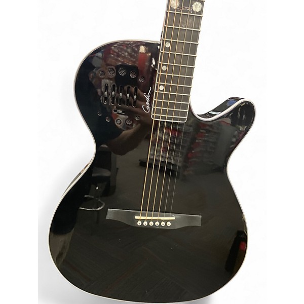 Used Godin Multiac Steel Doyle Dykes Black Acoustic Electric Guitar