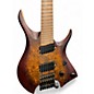 Used Nk HEADLESS 7 STRING Brown Solid Body Electric Guitar
