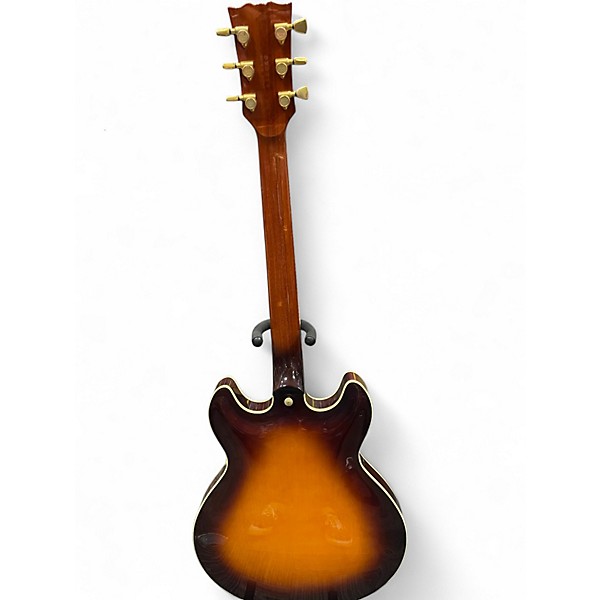 Vintage 1980s Yamaha SA2000 3 Color Sunburst Hollow Body Electric Guitar