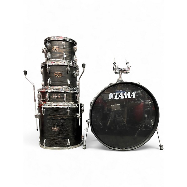 Used TAMA 5 Piece Imperialstar Black Drum Kit