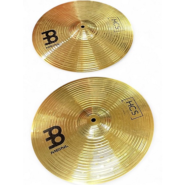 Used MEINL 14in HCS Hi Hat Pair Cymbal