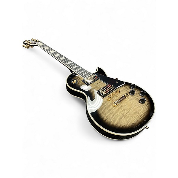 Used Epiphone Les Paul Custom Quilt Anaconda Burst Solid Body Electric Guitar