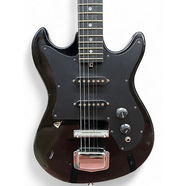 Used Harmony H803 Black Solid Body Electric Guitar