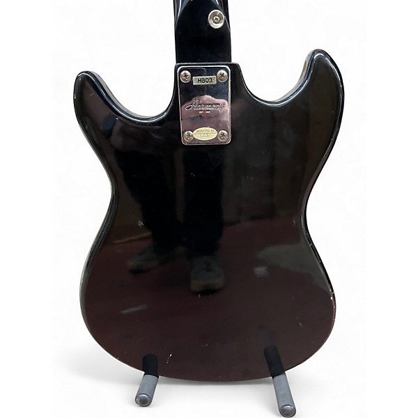 Used Harmony H803 Black Solid Body Electric Guitar
