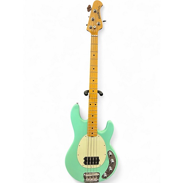 Used 2017 Ernie Ball Music Man Stingray 4 String Mint Green Electric Bass Guitar