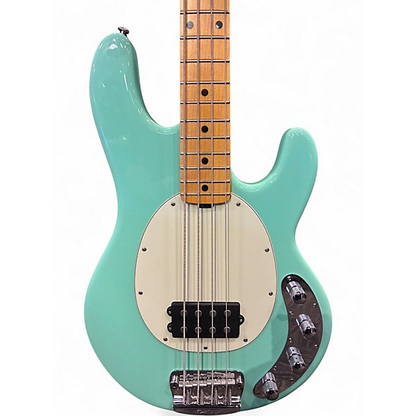 Used 2017 Ernie Ball Music Man Stingray 4 String Mint Green Electric Bass Guitar