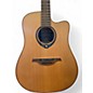 Used Lag Guitars TRAMONTANE HYVIBE THV-10DCE Natural Acoustic Guitar