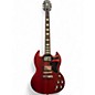 Used Epiphone SG Satin Red Solid Body Electric Guitar thumbnail
