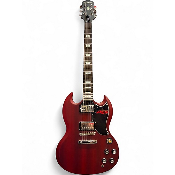 Used Epiphone SG Satin Red Solid Body Electric Guitar