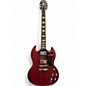 Used Epiphone SG Satin Red Solid Body Electric Guitar