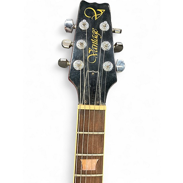 Used 1980s Vantage Les Paul 2 Color Sunburst Solid Body Electric Guitar