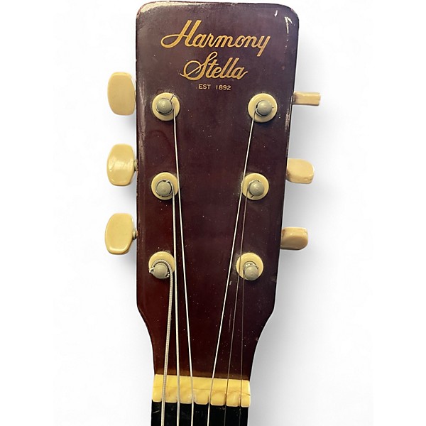 Used Harmony STELLA Brown Acoustic Guitar