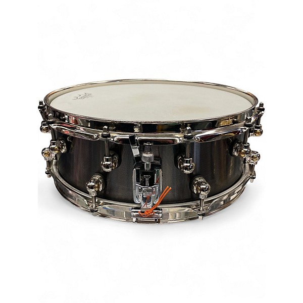 Used Pearl 14X5 DENNIS CHAMBERS SIGNATURE SERIES SNARE Gunmetal Gray Drum