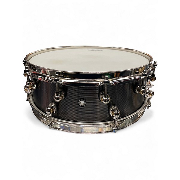 Used Pearl 14X5 DENNIS CHAMBERS SIGNATURE SERIES SNARE Gunmetal Gray Drum