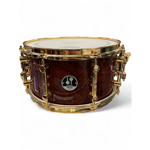 Used SONOR 13X7 Artist Amboina Burl Natural Drum