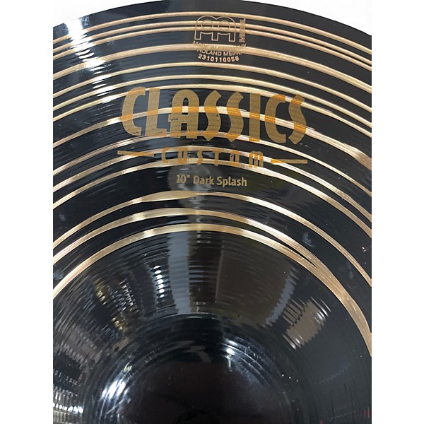 Used MEINL 10in Classics Custom Dark Splash Cymbal