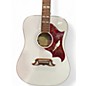 Used Epiphone Dove Pro White Acoustic Electric Guitar