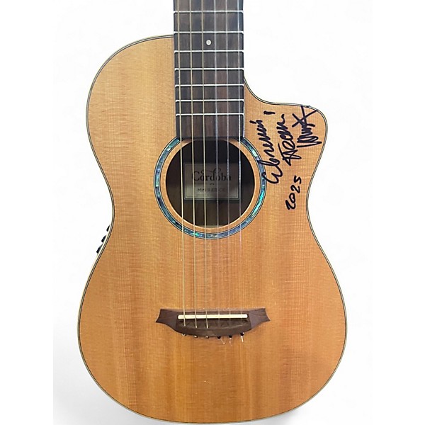 Used Cordoba MINI II EB-CE Natural Acoustic Electric Guitar