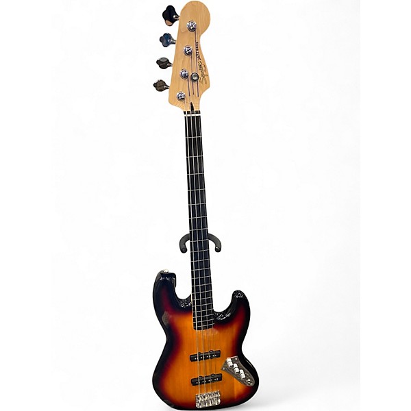 Used Squier Vintage Modified Jazz Bass 3 Color Sunburst Electric Bass Guitar